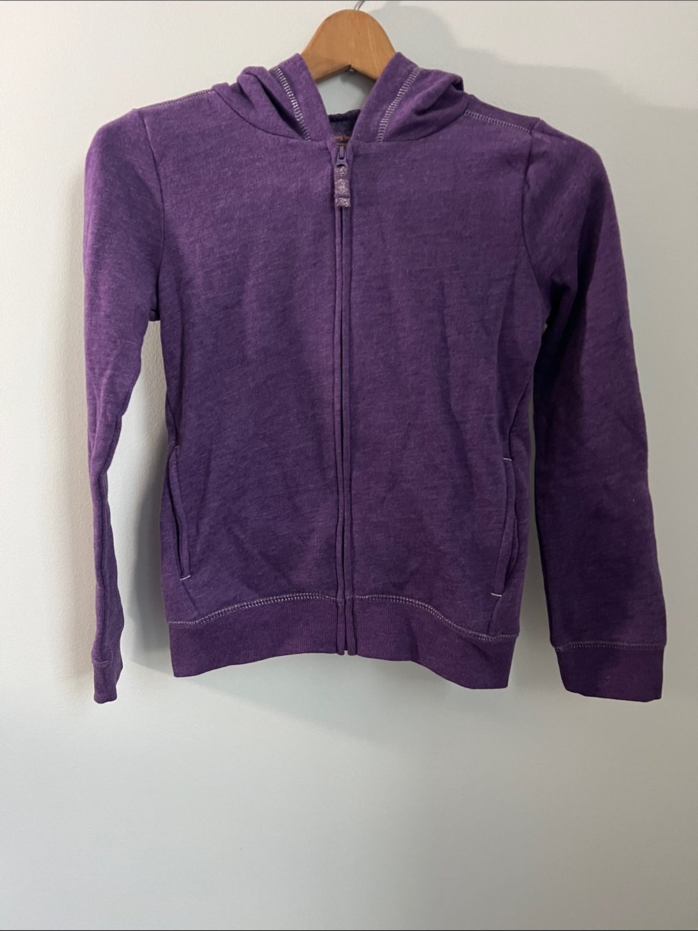 jumping beans Purple Full-Zip Hooded Sweatshirt Size 6X